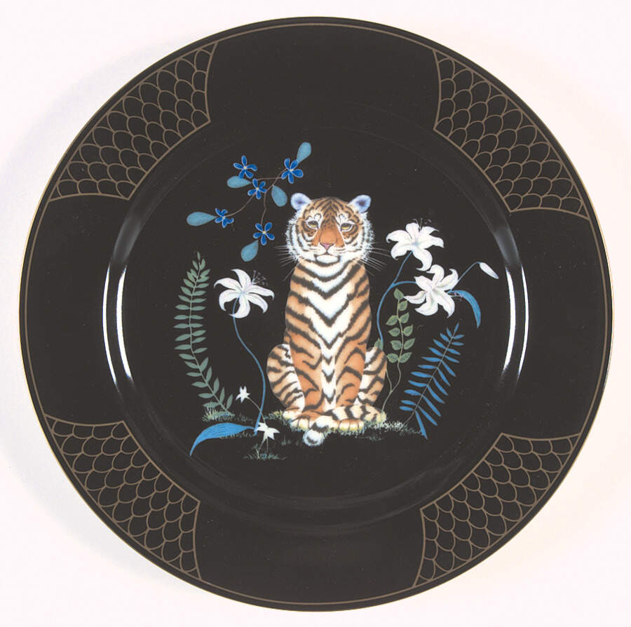 Midnight Collection Salad Plate by Lynn Chase-1