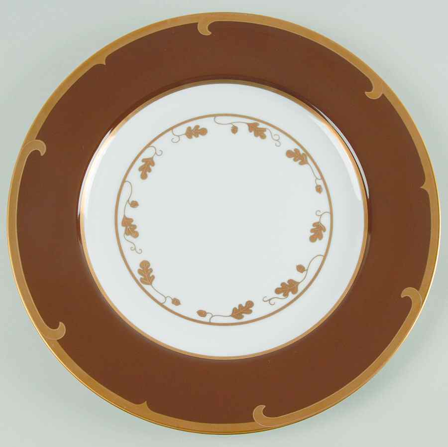 Winter Game Birds Chestnut Brown Service Plate (Charger) by Lynn Chase-1