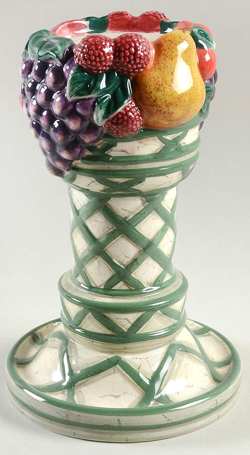Fruit Lattice 9" Pillar Candleholder by Certified International-1
