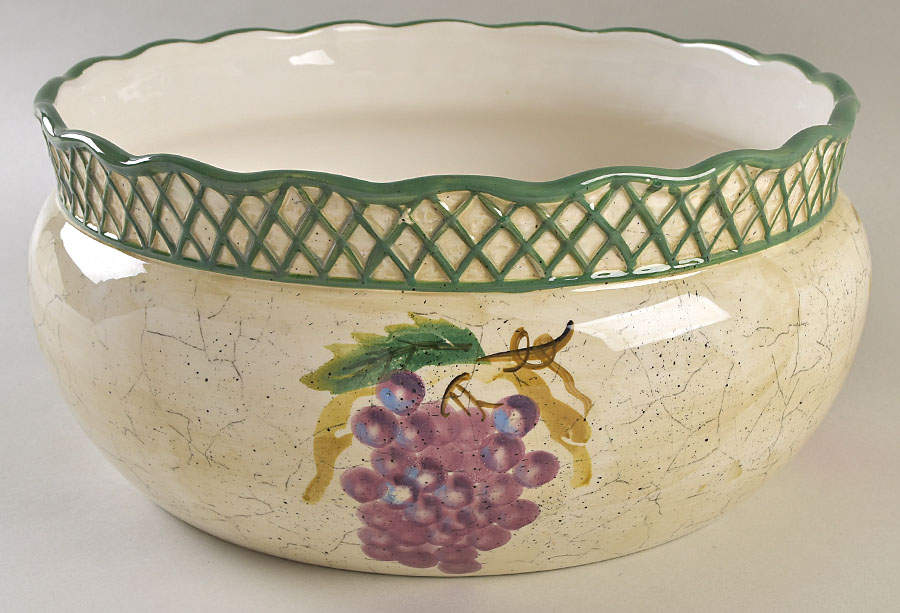 Fruit Lattice 12" Large Salad Serving Bowl by Certified International-1