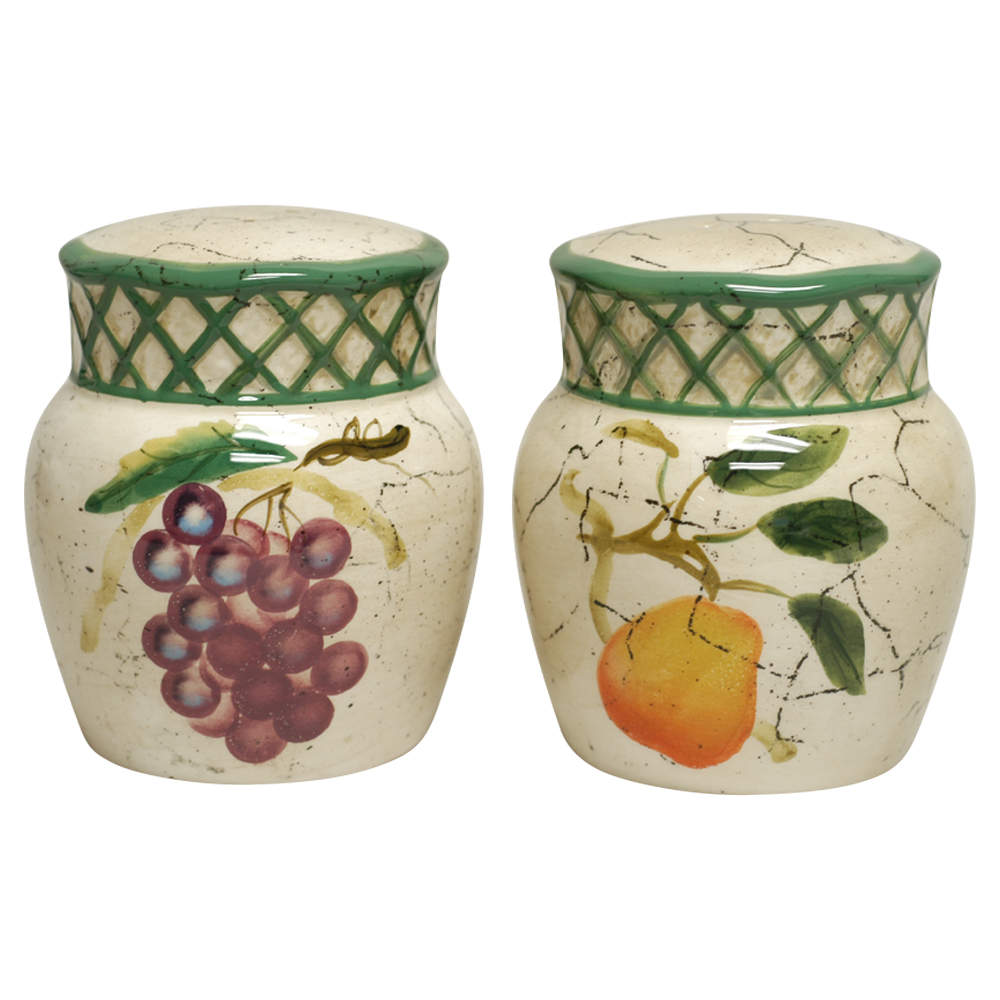 Fruit Lattice Salt & Pepper Set by Certified International-1