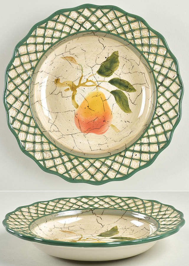 Fruit Lattice Rim Soup Bowl by Certified International-1