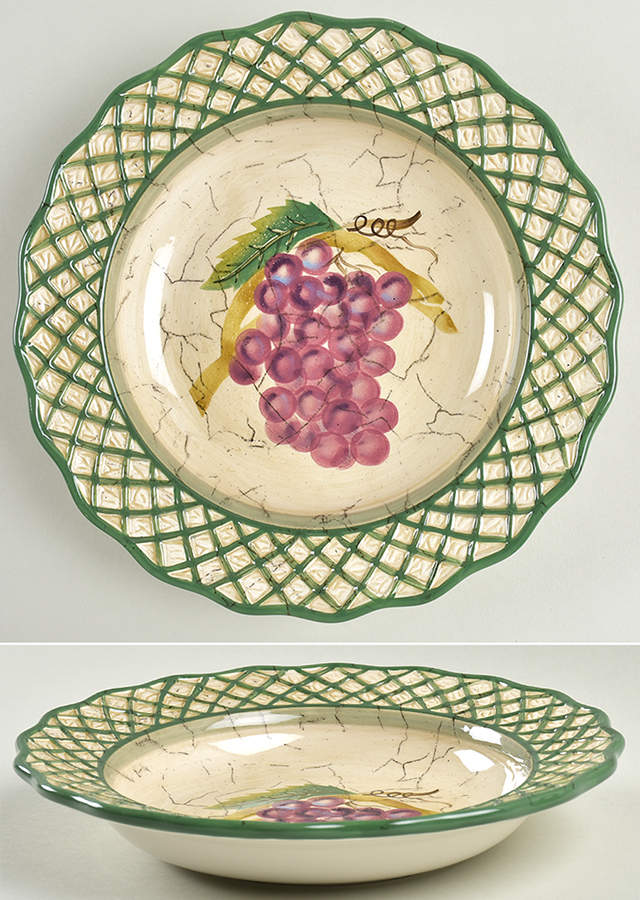 Fruit Lattice Rim Soup Bowl by Certified International-1