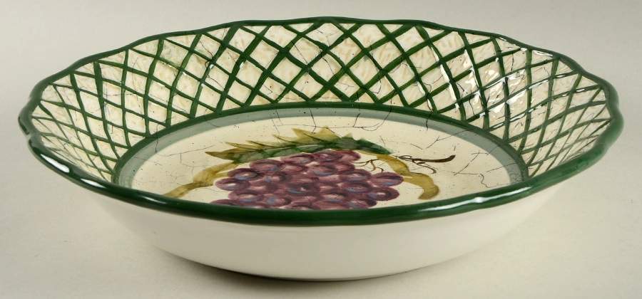 Fruit Lattice 12" Round Serving Bowl by Certified International-1