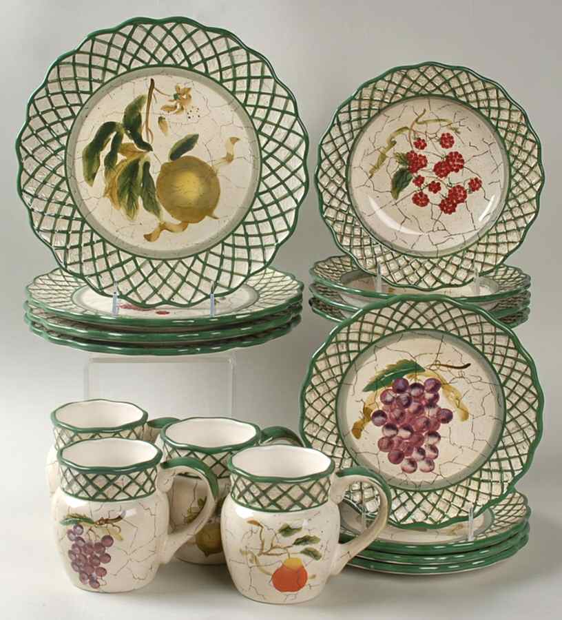 Fruit Lattice 16 Piece Set by Certified International-1