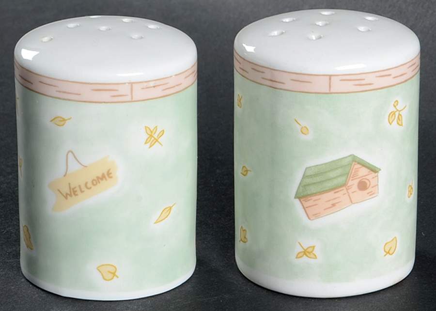 Country Garden Salt & Pepper Set by China (Made in China)-1