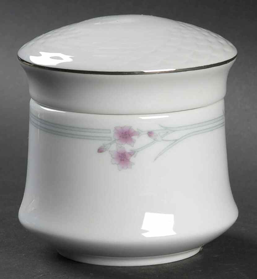 Aquamarine Sugar Bowl & Lid by China Pearl-1
