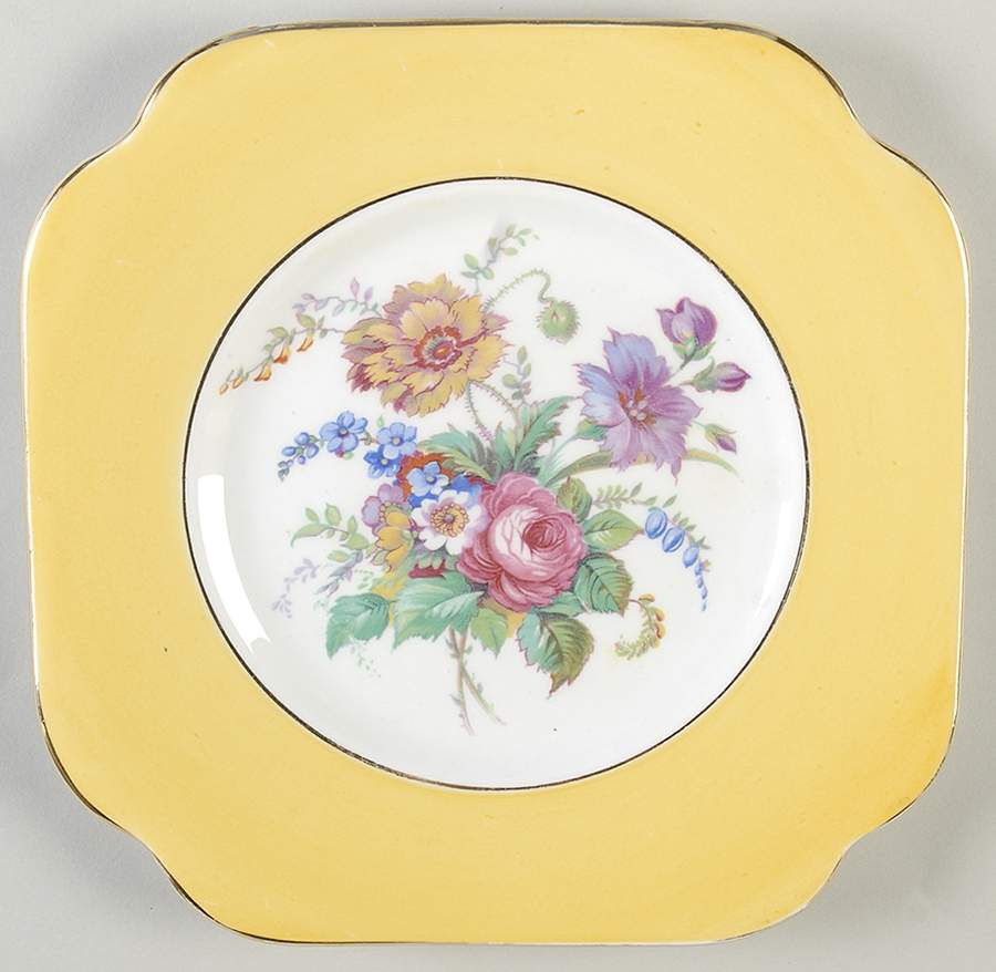 CLC93 Square Salad Plate by Colclough-1