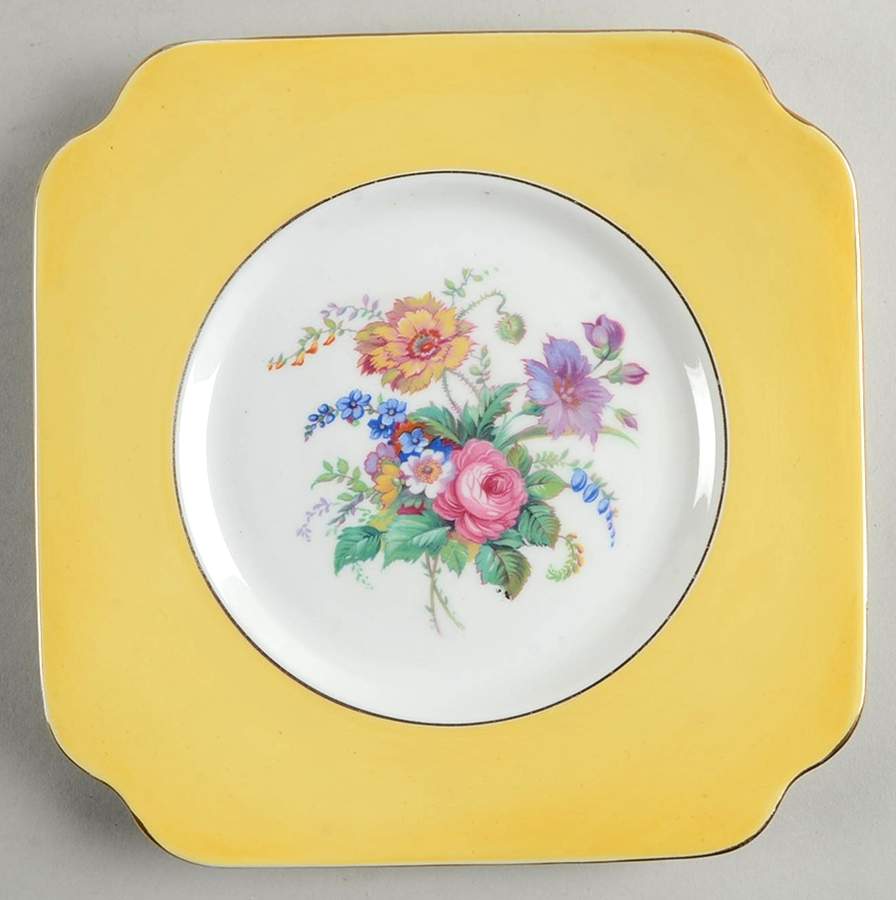 CLC93 Square Luncheon Plate by Colclough-1