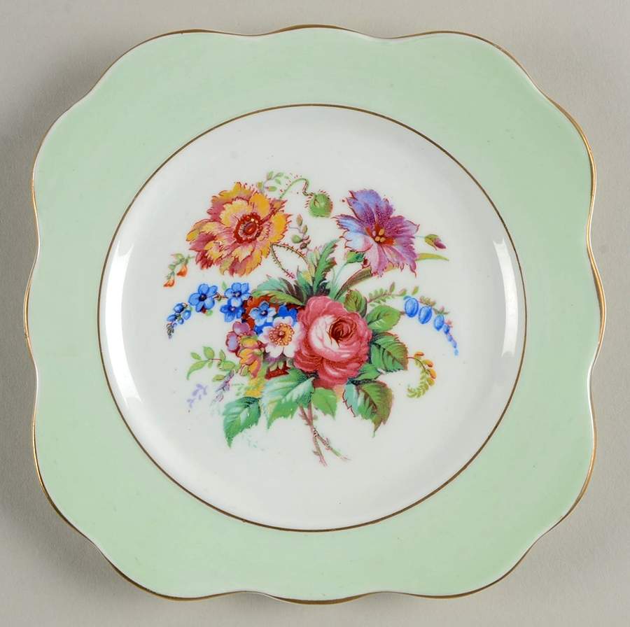CLC93 Square Bread & Butter Plate by Colclough-1