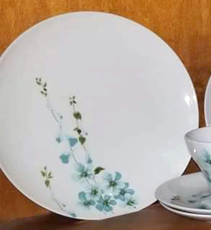 Blue Delph Dinner Plate by Caribe-1