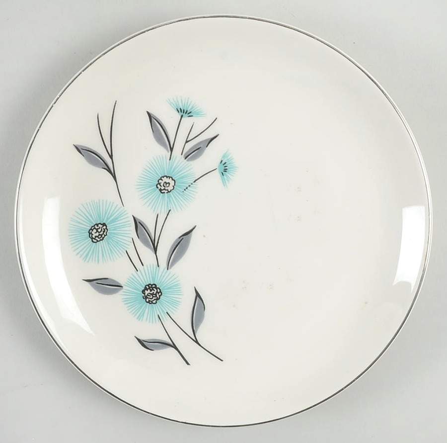 Blue Tempo Salad Plate by Canonsburg-1