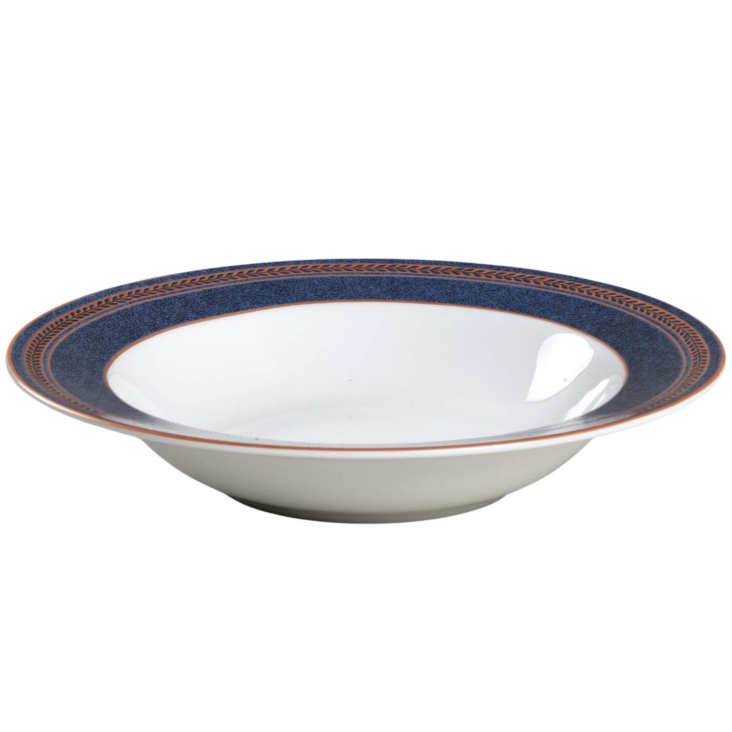 Anniston Blue Large Rim Soup Bowl by Coventry (PTS)-1