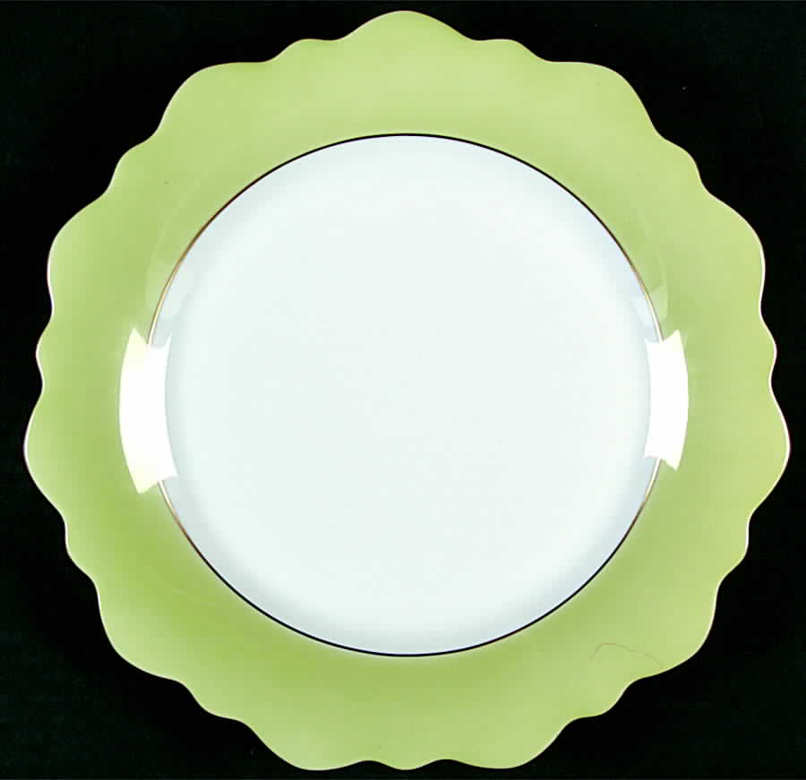 Samoa Light Green (Vert Pastel) Dinner Plate by Jean Louis Coquet-1