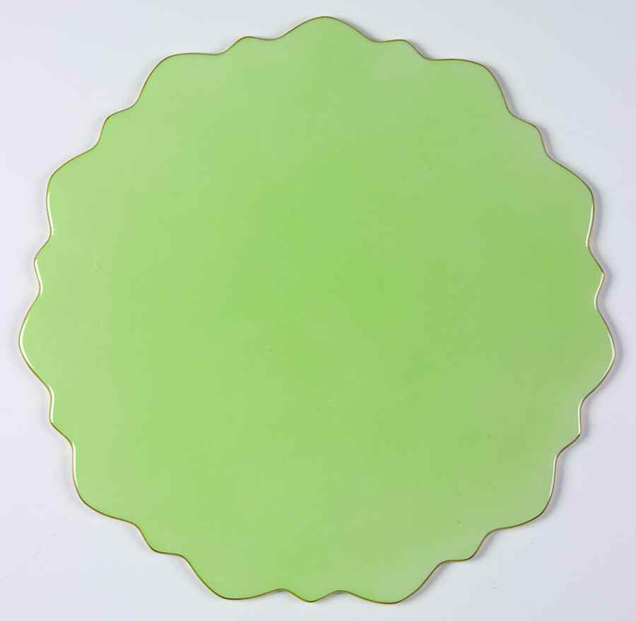 Samoa Light Green (Vert Pastel) Cake Plate by Jean Louis Coquet-1