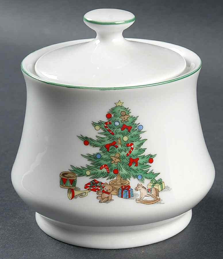 Noel Sugar Bowl & Lid by China (Made in China)-1