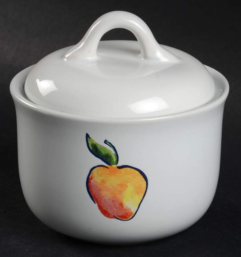 Fruit Too (Corelle) Sugar Bowl & Lid by Corning Corelle-1