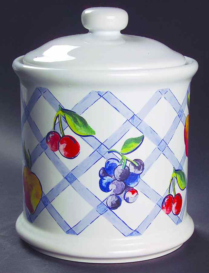 Fruit Too (Corelle) Large Canister & Lid by Corning Corelle-1