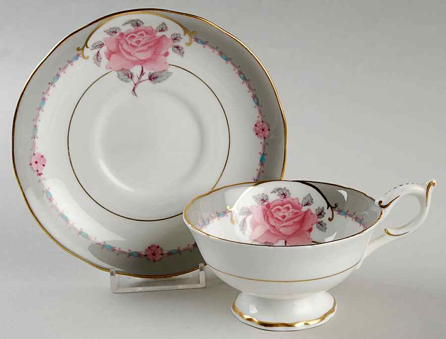 Democrat Footed Cup & Saucer Set by Coalport-1