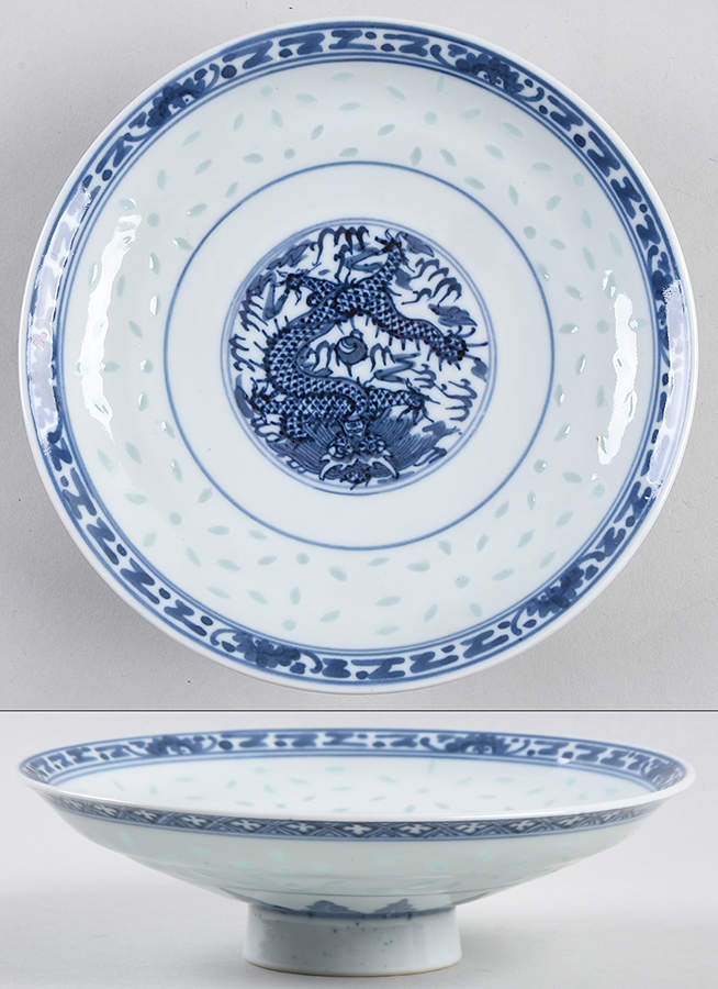 CX78 6" Footed Plate by China (Made in China)-1