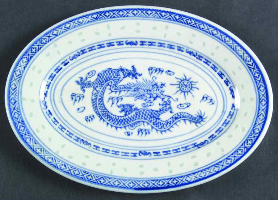CX78 8" Oval Plate by China (Made in China)-1