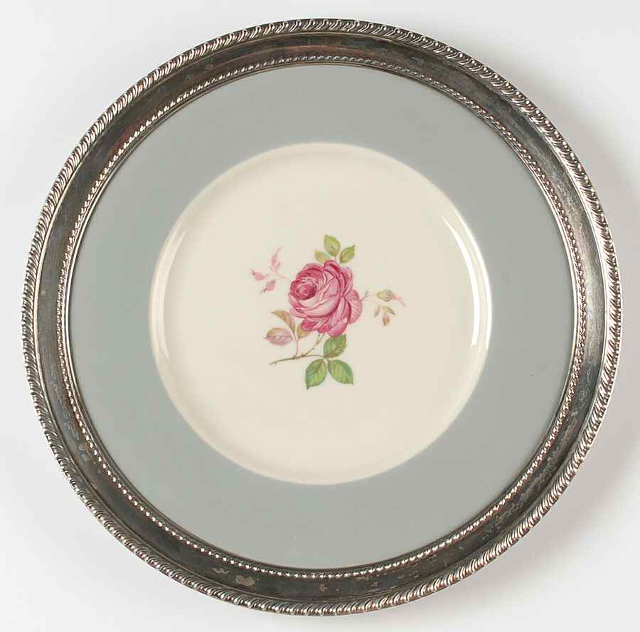 C48 Sterling Rim Dinner Plate by Castleton (USA)-1