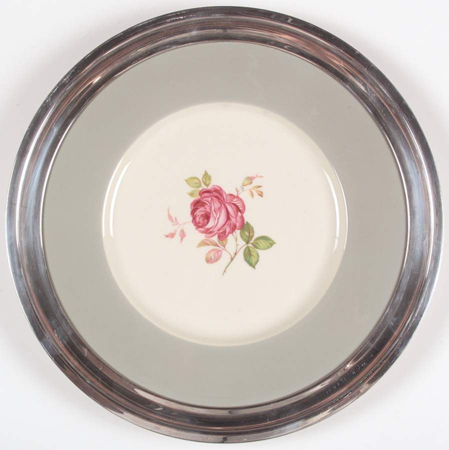 C48 Sterling Rim Dinner Plate by Castleton (USA)-1