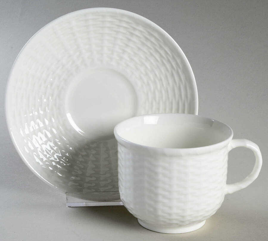 Nantucket Flat Cup & Saucer Set by Coalport-1