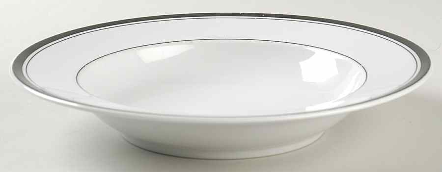 Novi Black Large Rim Soup Bowl by Cooks Club-1