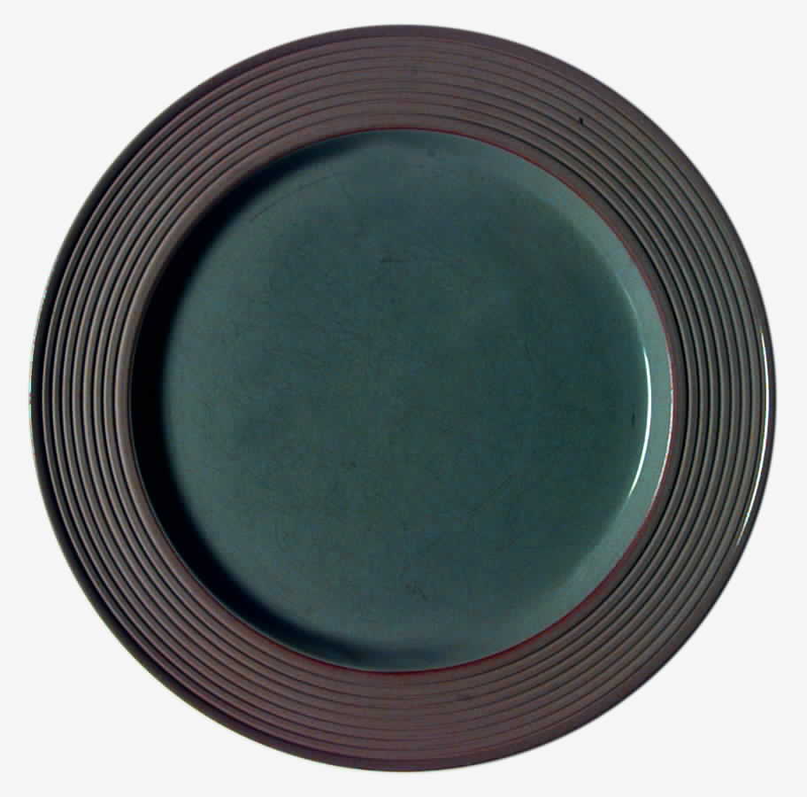 Double Identity Blue Gray Dinner Plate by The Cellar (China)-1