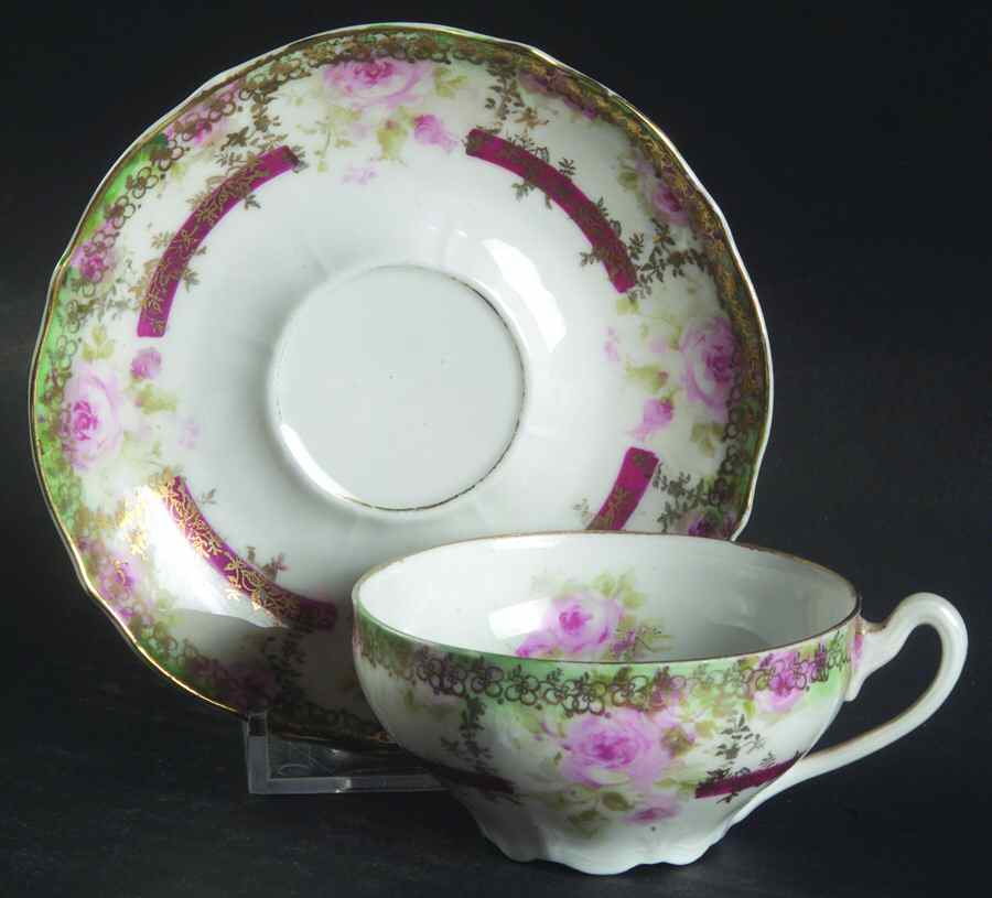 21275 Flat Demitasse Cup & Saucer Set by Carl Tielsch-1