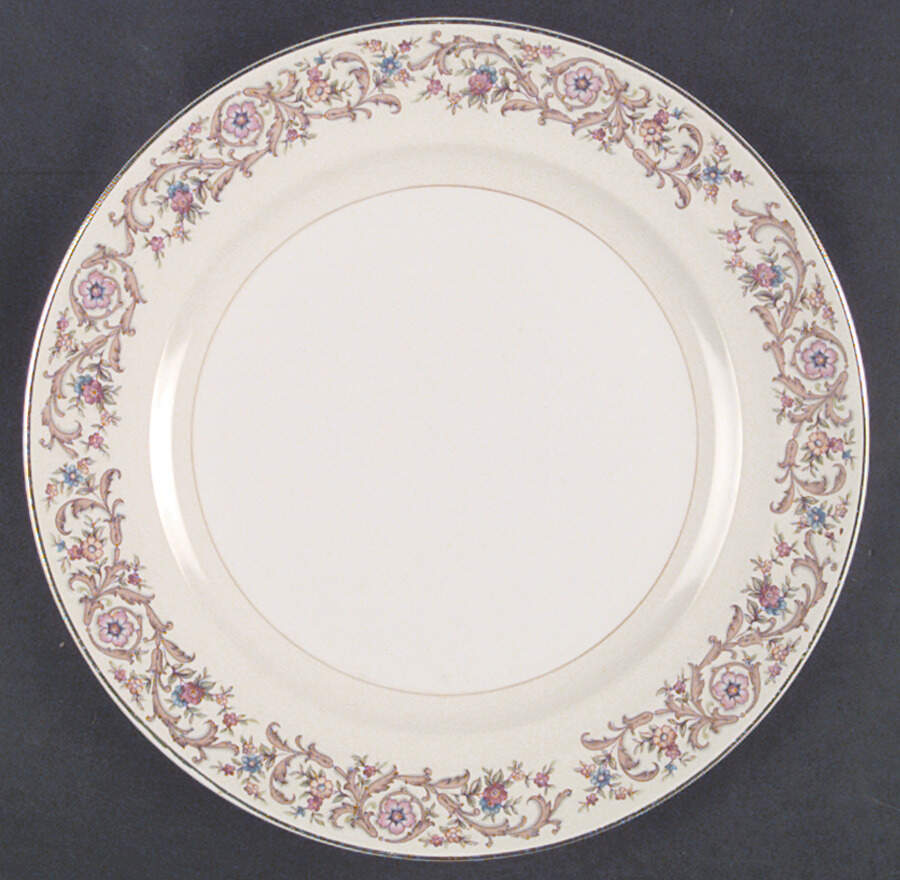 23077 Dinner Plate by Crown Potteries-1
