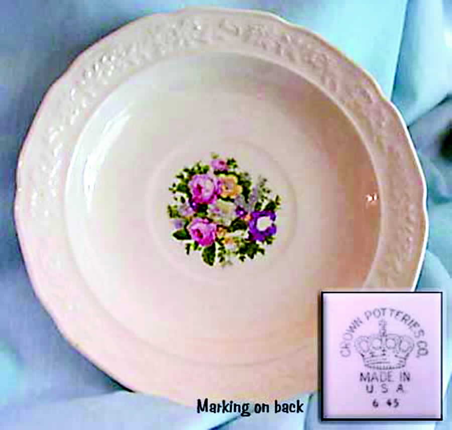 CRP85 Saucer by Crown Potteries-1
