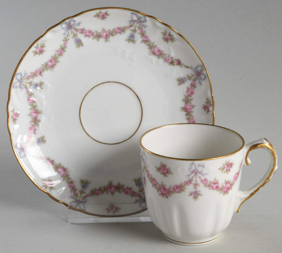 CHF622 Flat Demitasse Cup & Saucer Set by Charles Field Haviland-1