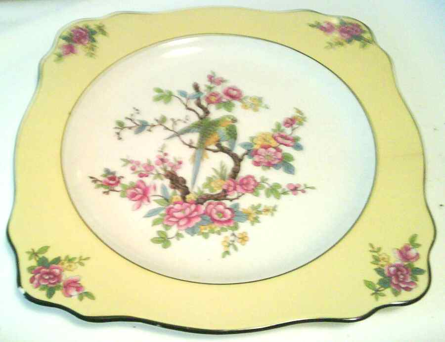 CRD132 Square Salad Plate by Crown Ducal-1