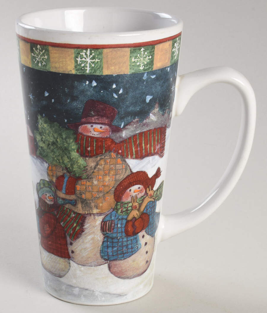 Frosty Snowman Latte Mug by Certified International-1