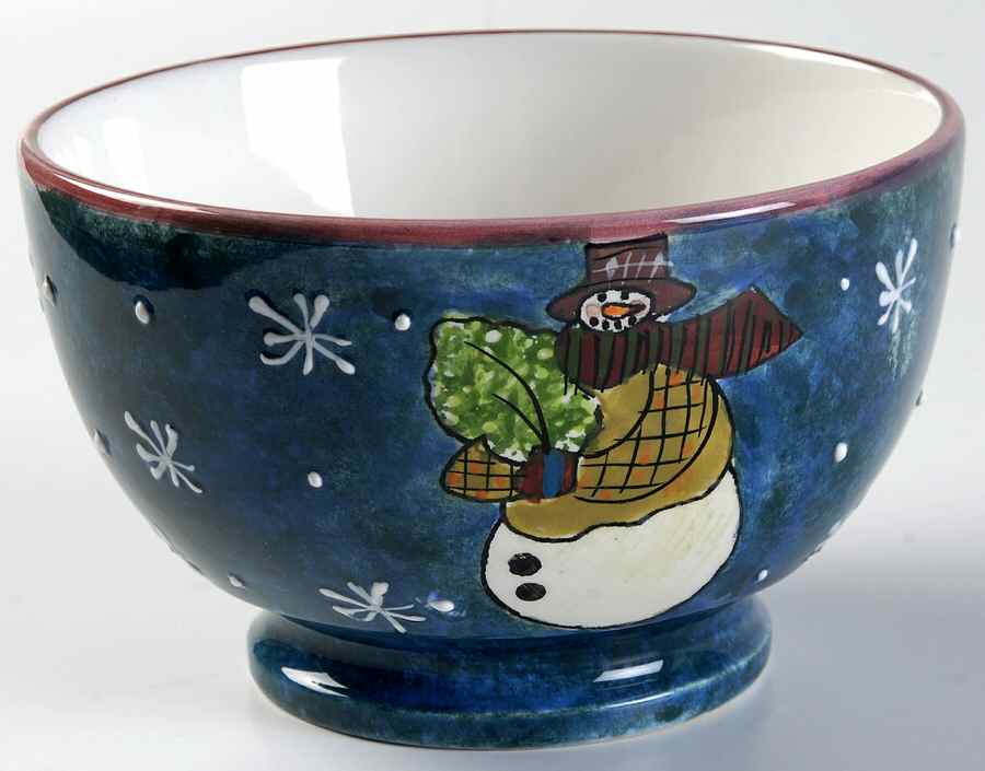 Frosty Snowman Dessert Bowl by Certified International-1