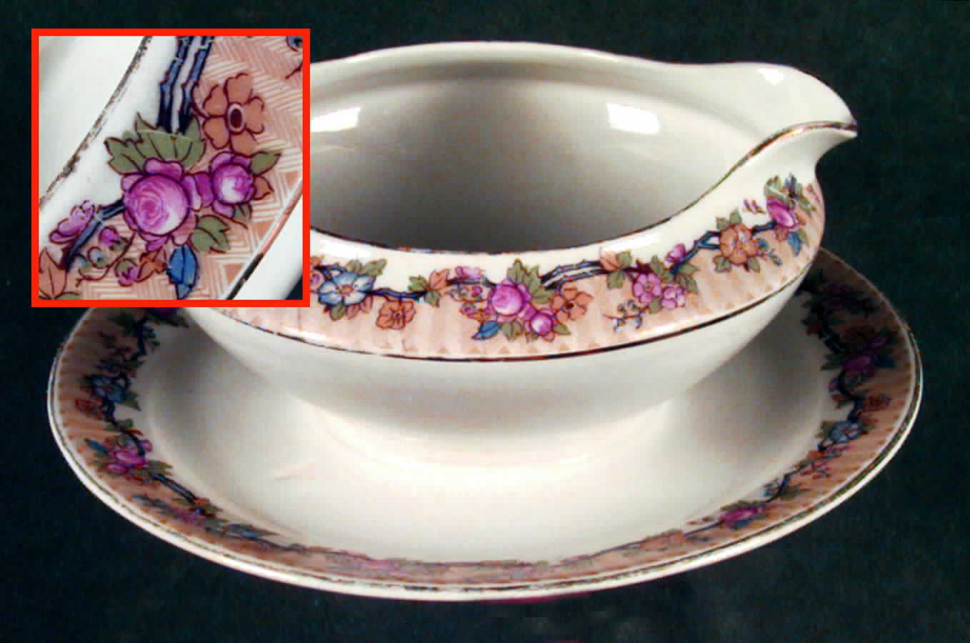 CAN120 Gravy Boat with Attached Underplate by Canonsburg-1
