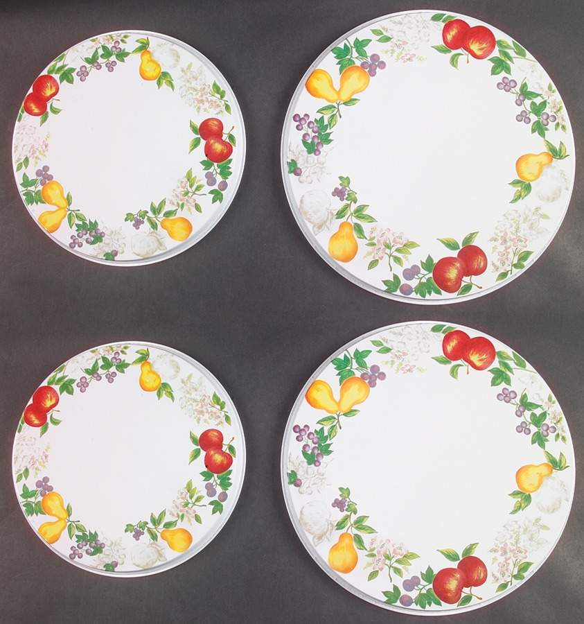 Chutney (Set/4) Tin Stove Covers-2 8" & 2 10" Round Covers by Corning Corelle-1