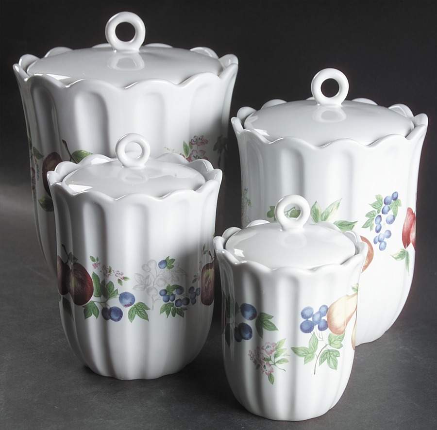 Chutney (4 Piece) Canister Set (Box Set) by Corning Corelle-1