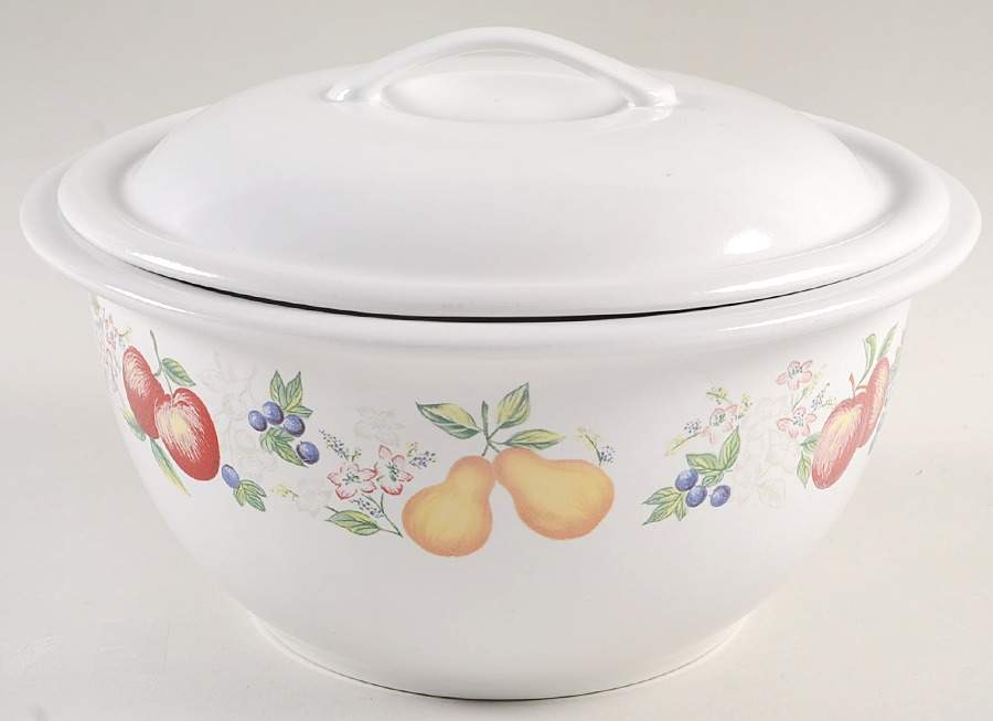 Chutney 3 Quart Round Covered Casserole by Corning Corelle-1