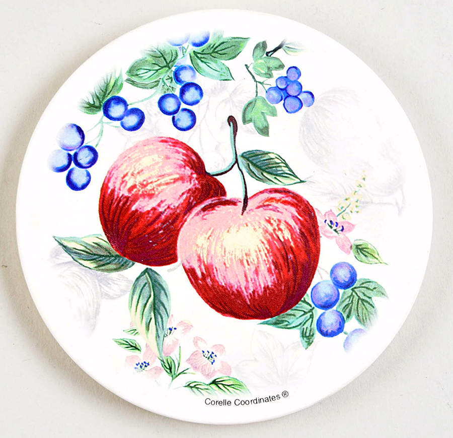 Chutney Cork Back Round Coaster by Corning Corelle-1