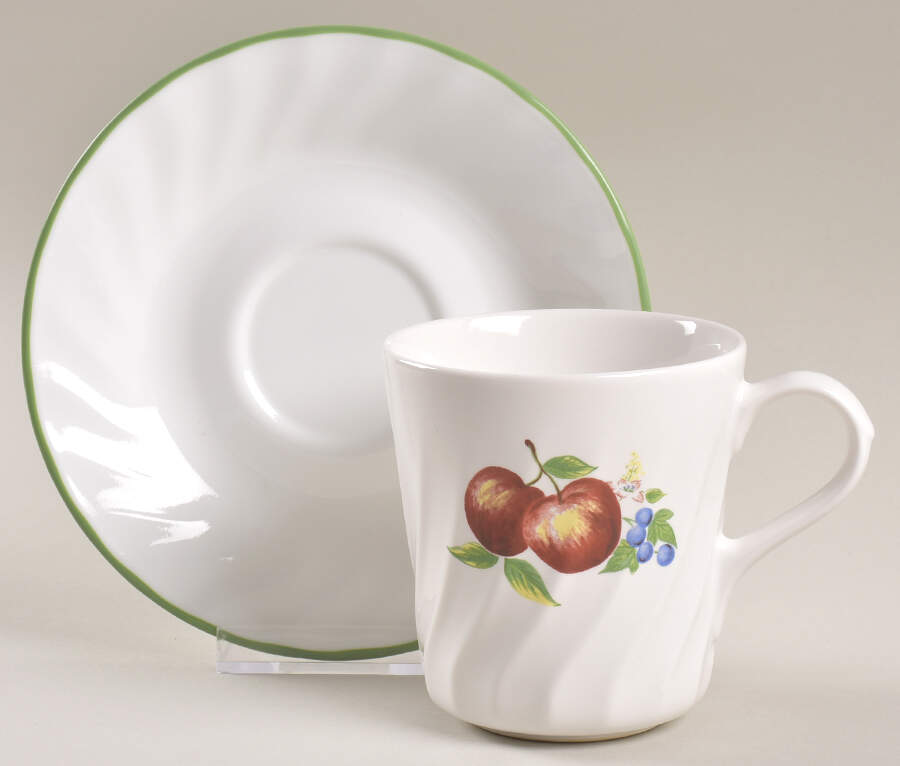 Chutney Mug/Cup & Saucer Set by Corning Corelle-1