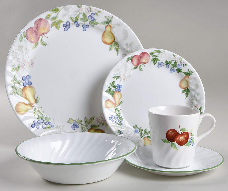 Chutney 40 Piece Estate Set by Corning Corelle-1