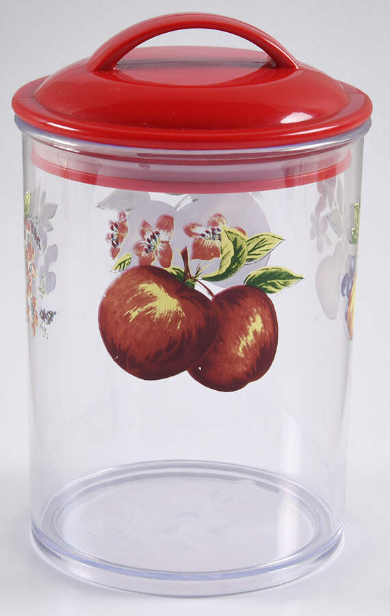 Chutney Small Acrylic Canister & Lid by Corning Corelle-1