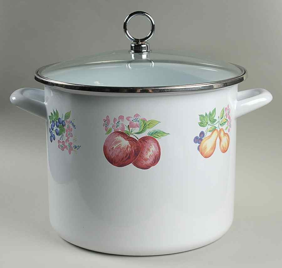 Chutney 8 Quart Metal Stockpot & Metal Lid by Corning Corelle-1