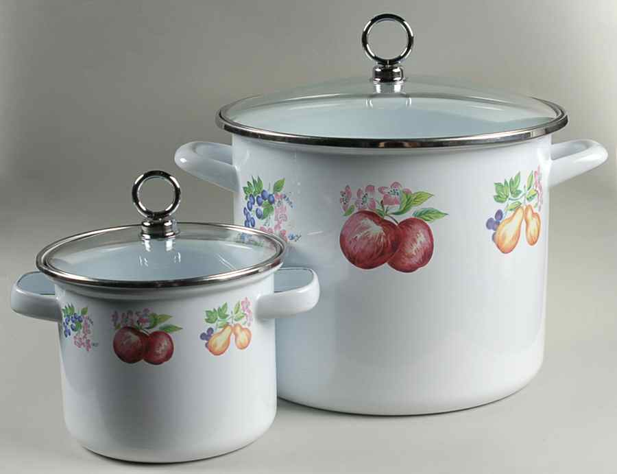 Chutney (4 Piece) Metal Stockpot Set (1.5qt & 8qt) by Corning Corelle-1