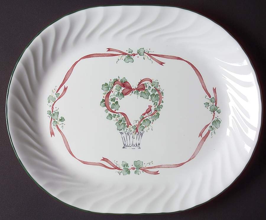 Callaway Holiday (Corelle) 12" Oval Serving Platter by Corning Corelle-1
