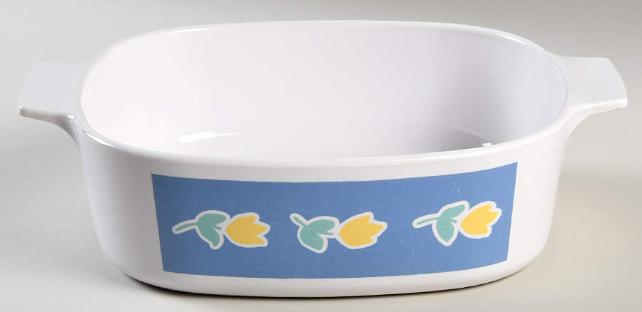 Primavera (Corelle) 2 Quart Square Casserole No Lid by Corning Corelle-1