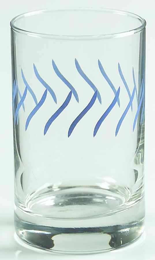 Enhancements (Cobalt Blue Trim, Corelle) 6 Oz Glassware Juice by Corning Corelle-1